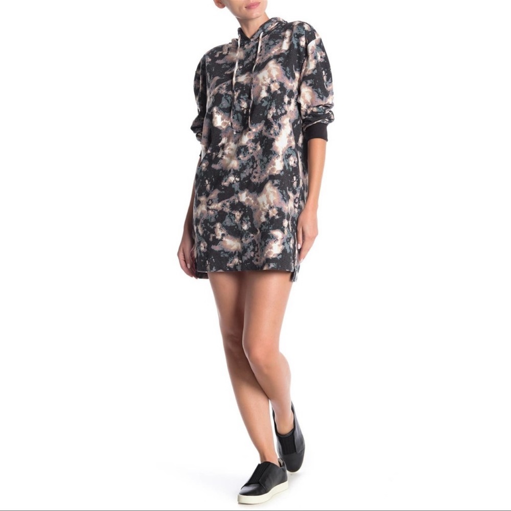 Abound Tie Dye Hooded Sweatshirt Dress